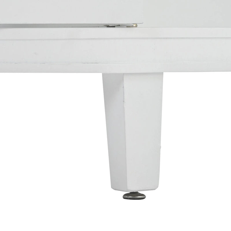 Meuble de rangement avec portes à motif ondulé