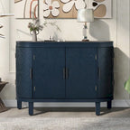Meuble de rangement avec portes à motif ondulé
