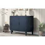 Meuble de rangement avec portes à motif ondulé