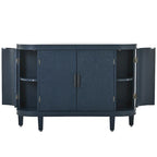 Meuble de rangement avec portes à motif ondulé