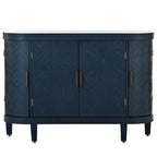 Meuble de rangement avec portes à motif ondulé