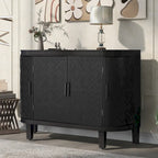 Meuble de rangement avec portes à motif ondulé