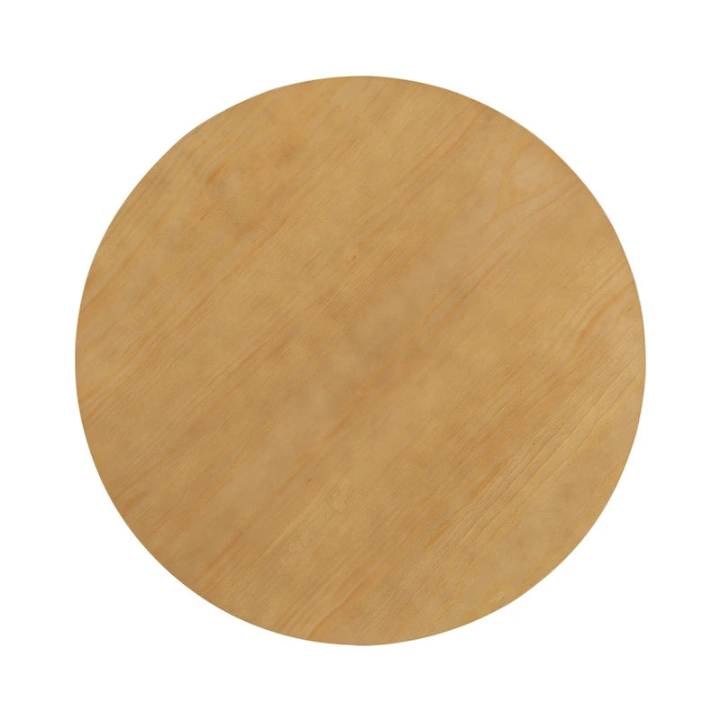 Ensemble de salle à manger rond 5 pièces moderne avec table de cuisine sur pied et 4 chaises de salle à manger rembourrées