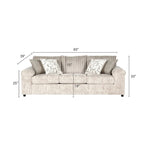 Ensemble de canapés 4 pièces en velours côtelé Nason de Roundhill Furniture