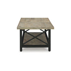 Table basse Signature Design by Ashley Bristenfort – Marron/Noir, 117 cm (L) x 66 cm (P) x 46 cm (H)
