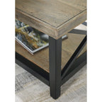 Table basse Signature Design by Ashley Bristenfort – Marron/Noir, 117 cm (L) x 66 cm (P) x 46 cm (H)