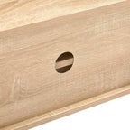 Meuble TV en rotin avec portes coulissantes