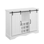 Meuble bar avec portes coulissantes façon porte de grange