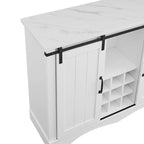Meuble bar avec portes coulissantes façon porte de grange
