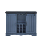 Meuble bar avec portes coulissantes façon porte de grange
