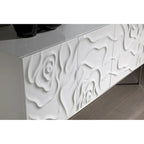 Buffet moderne Modrest Gwen blanc très brillant
