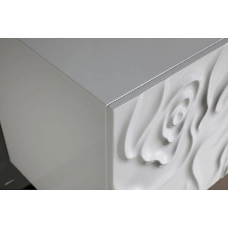 Buffet moderne Modrest Gwen blanc très brillant