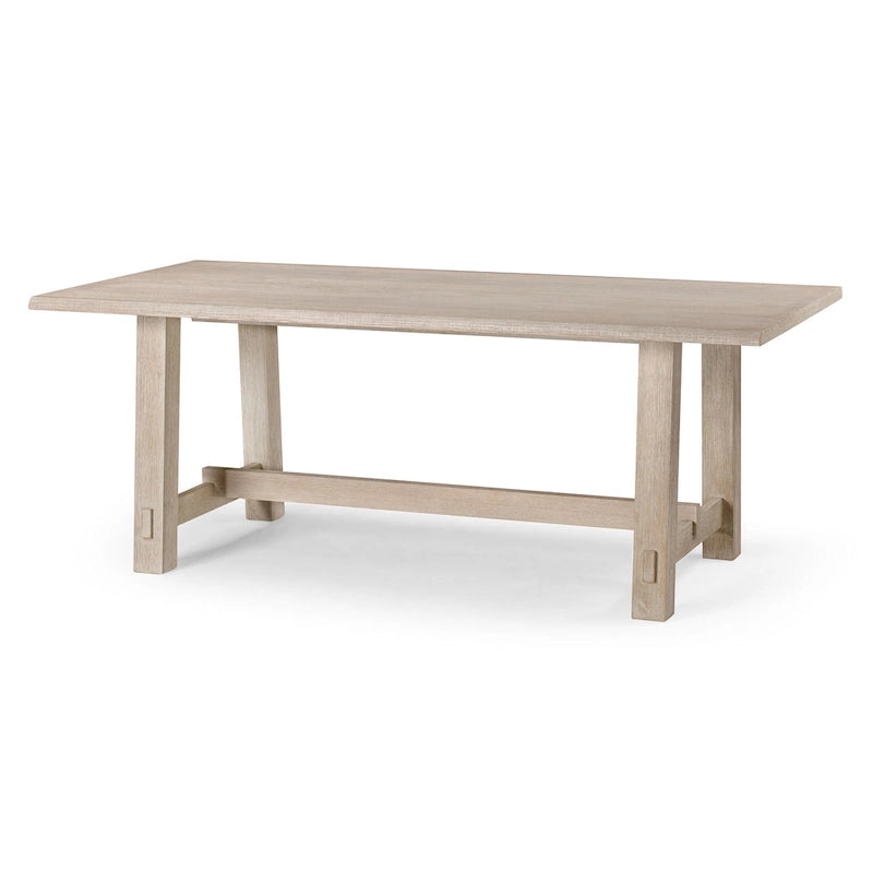 Table à manger rectangulaire en bois massif – Noir vieilli, fabriquée à la main, 199,9 cm × 100,1 cm