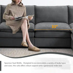 Canapé modulable 134*66 en chenille