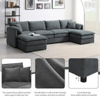Canapé modulable 134*66 en chenille