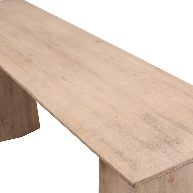 Table Console Atrani 78" – Finition Naturelle Vieillie, Entrée et Salon