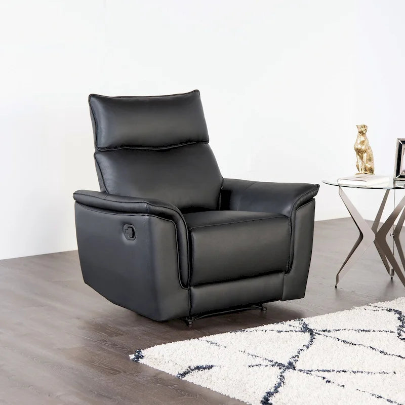 Fauteuil relax manuel en cuir Marty Modern