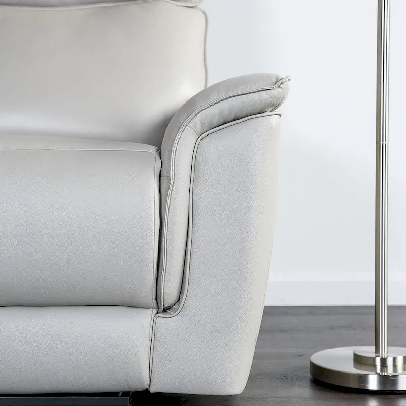 Fauteuil relax manuel en cuir Marty Modern