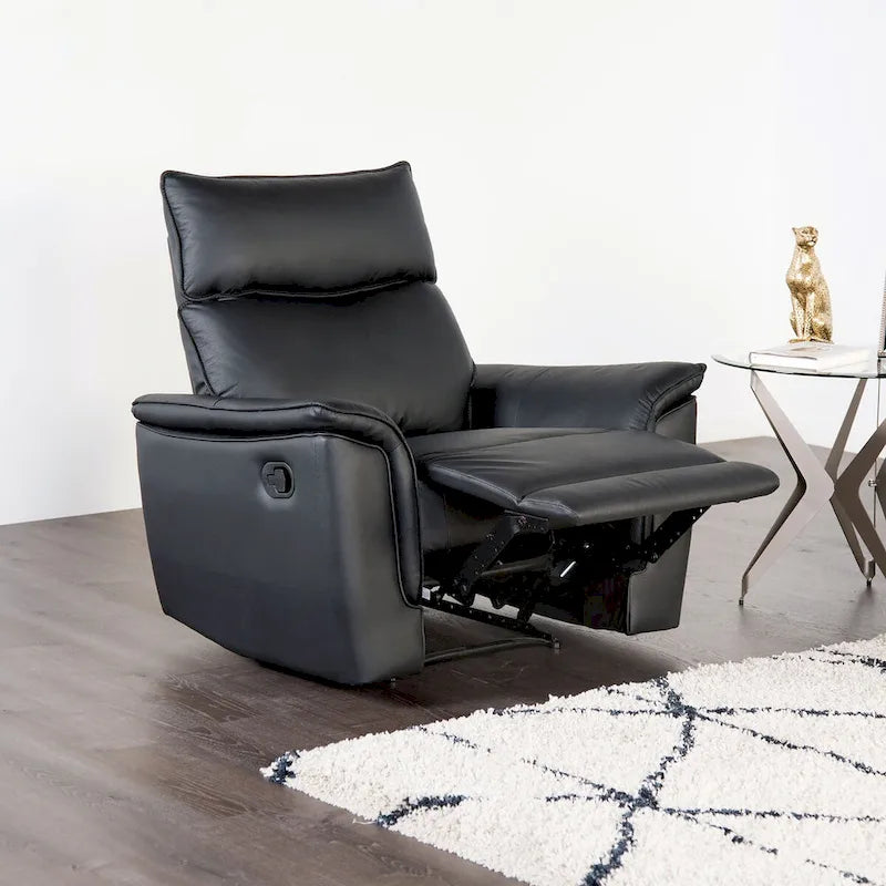 Fauteuil relax manuel en cuir Marty Modern