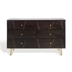 Commode en bois à 6 tiroirs – Rangement spacieux pour chambre à coucher avec finition élégante